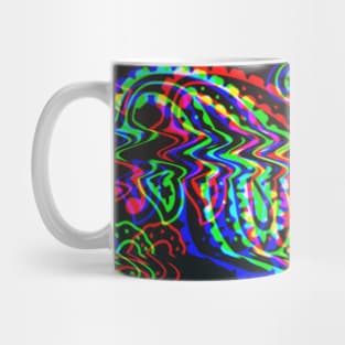 Paisley Pattern - Tricolor Glitch Mug